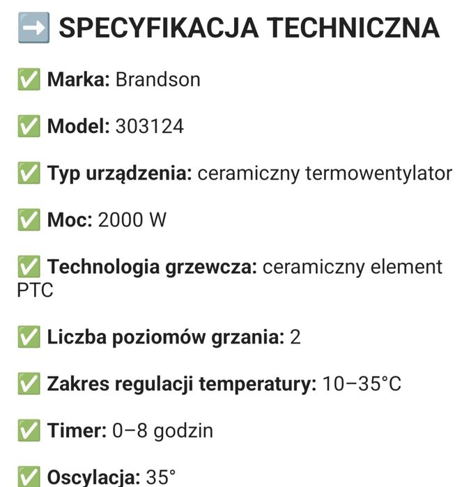 Grzejnik ceramiczny z pilotem