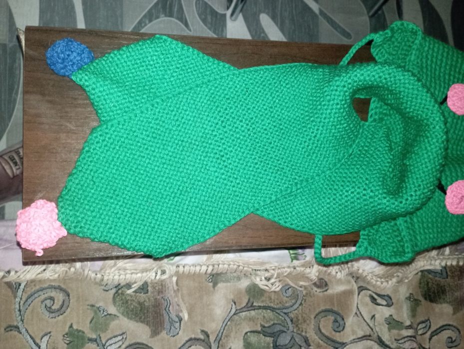 Осенне-весенний комплект шапка+шарф