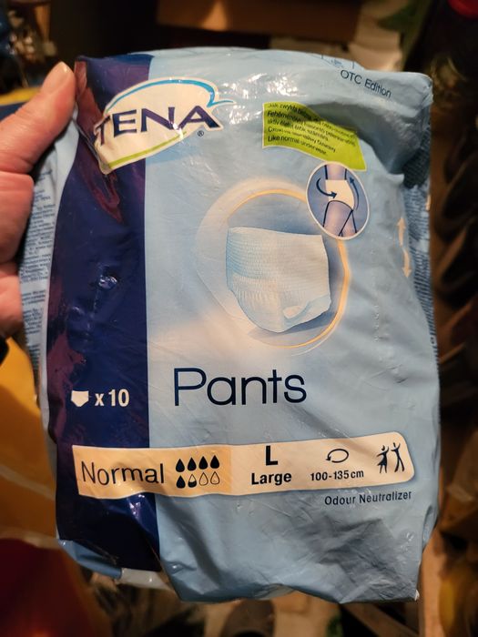 Pieluchy Tena 2szt nr L i 5 szt większech