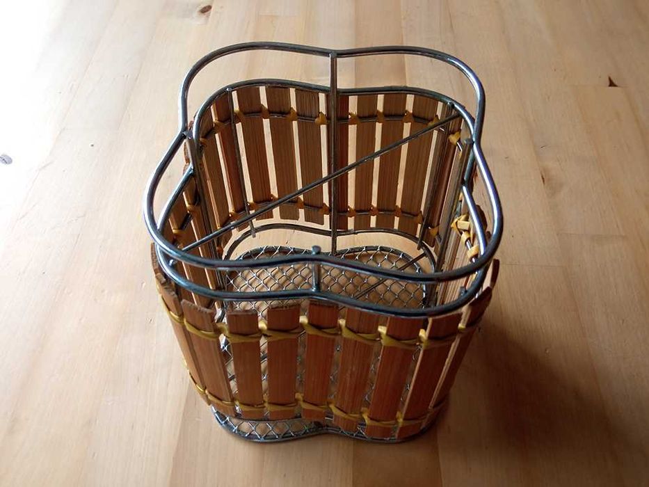 Cesta De Bambu Para Talheres