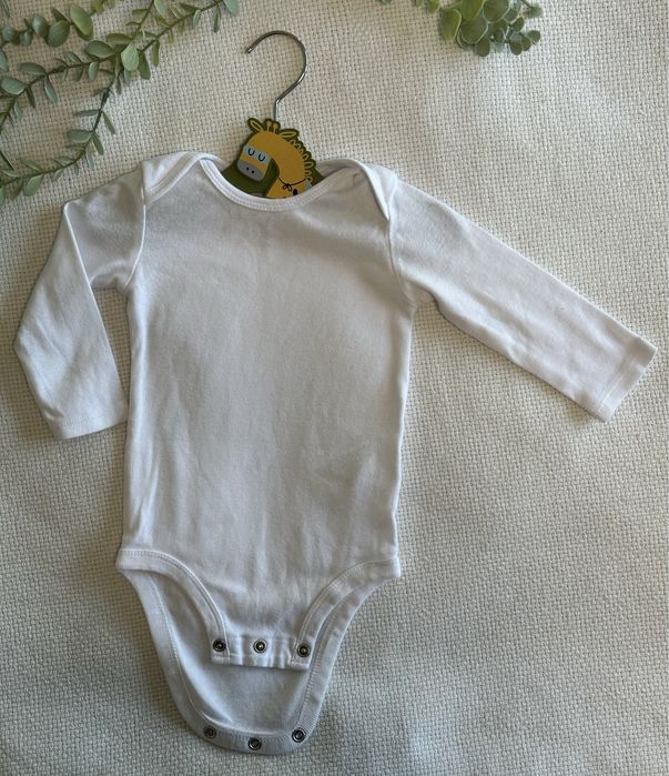Biale body na dlugi rekaw swietny stan Carters
