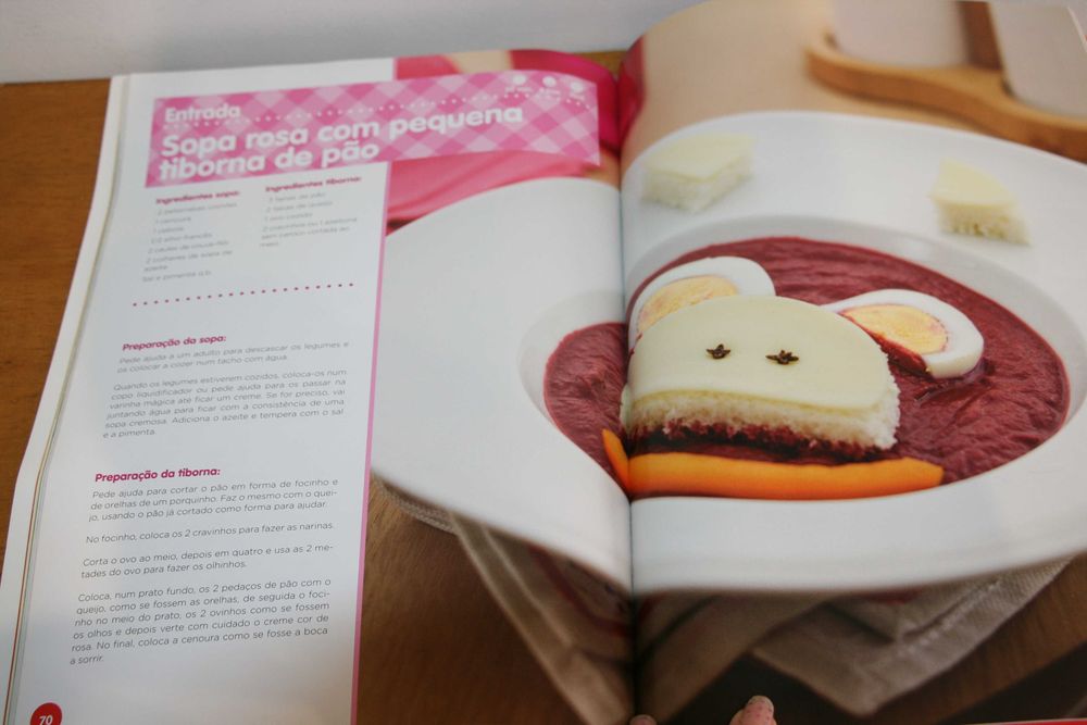 Livro "Leopoldina e os Mini Chefs"