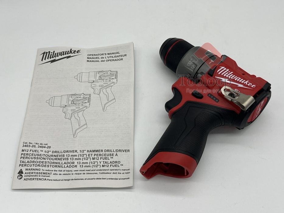 Аккумуляторная ударная дрель-шуруповерт Milwaukee 3404-20 M12 FUEL