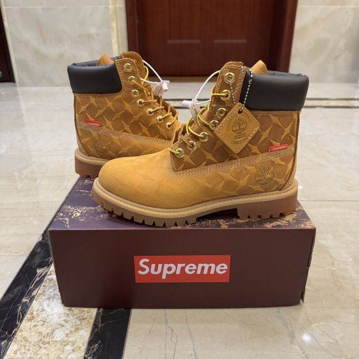 Ботинки Supreme x Timberland 6" Diamond Plate Boots / ботинки supreme timberland