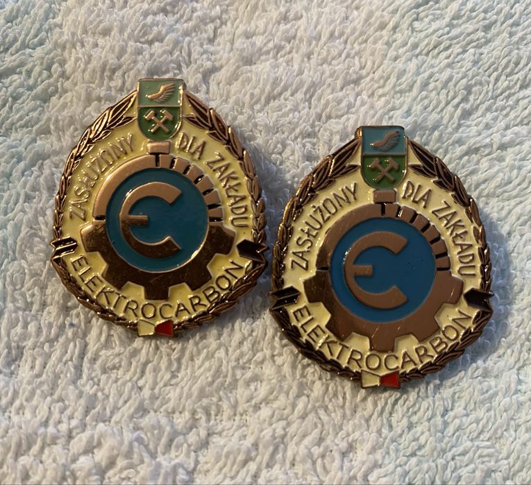 Odznaka PRL Elektrowęglowy Elektrownię Zasłużony dla Zakładu