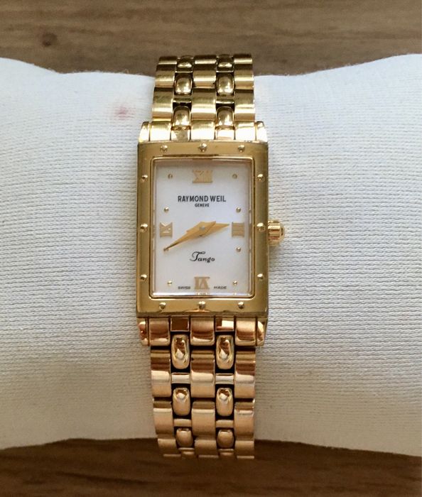 Raymond Weil Tango 5970 Mother of Pearl Dial 18k Gold