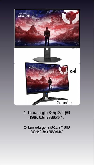 Monitory QHD 240hz 180hz