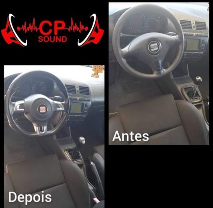 Adaptação de volante espelhos moldura radio - seat ibiza 6k2