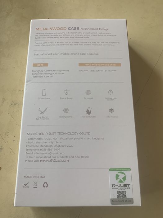 capa em alumunio e madeira iphone X / XS e iPhone 14 / 14pro