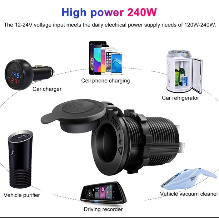 Tomada de 12 volts64738601122945123