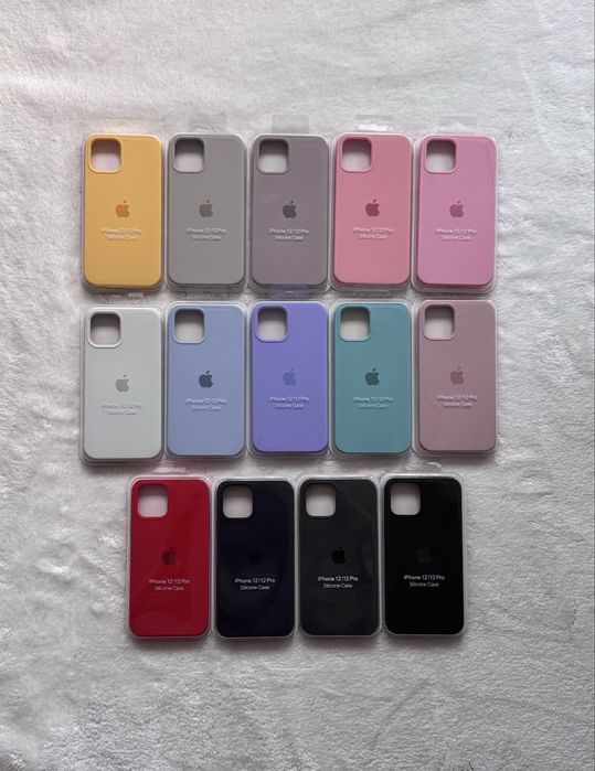 Etui Case Silikonowe do Apple iPhone 12|12 Pro - Plecki / różne kolory