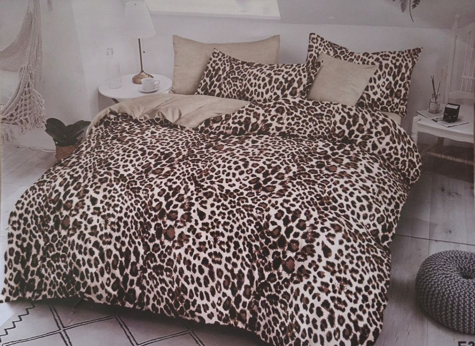 Komplet Pościeli 200x220cm w Panterkę
