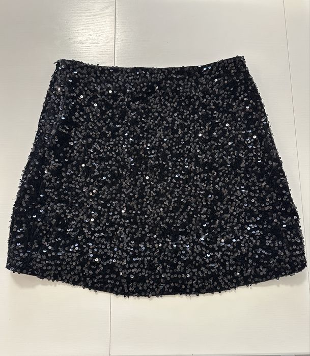 Спідниця Mohito, велюр та пайетки, S