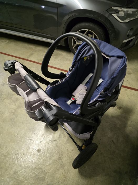 Trio Chicco Activ3 – Carrinho Todo-o-Terreno + Ovo + Alcofa (Excelente