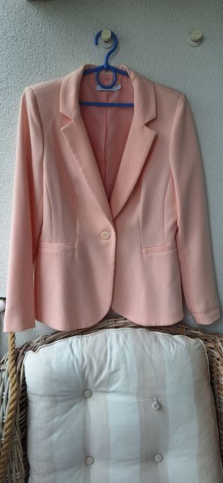 Marynarka żakiet L/40 łososiowa elegancka jak nowa