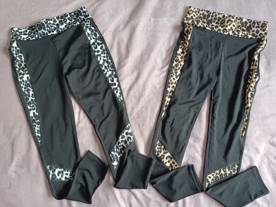 Nowe Legginsy panterka r. L