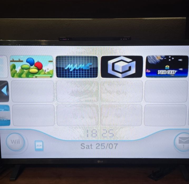 Wii desbloqueada em bom estado