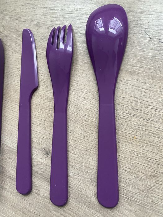 Sztućce turystyczne Aladdin, podróżne piknikowe plastikowe