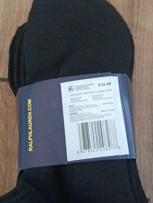 Ralph Lauren nowe oryginalne skarpety 6 par rozm. z met. 6-12