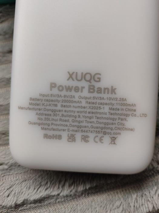 Новий Павербанк XUQG 20000 mAh