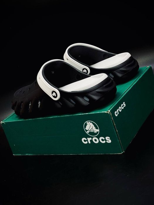 Crocs Echo Gum Ro Clog мужские кроксы черные уличные шлепки crocs пляжные тапки /крокс