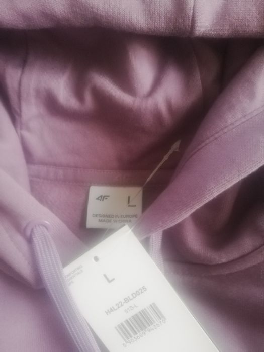 4F bluza damska L lila wrzos z metka