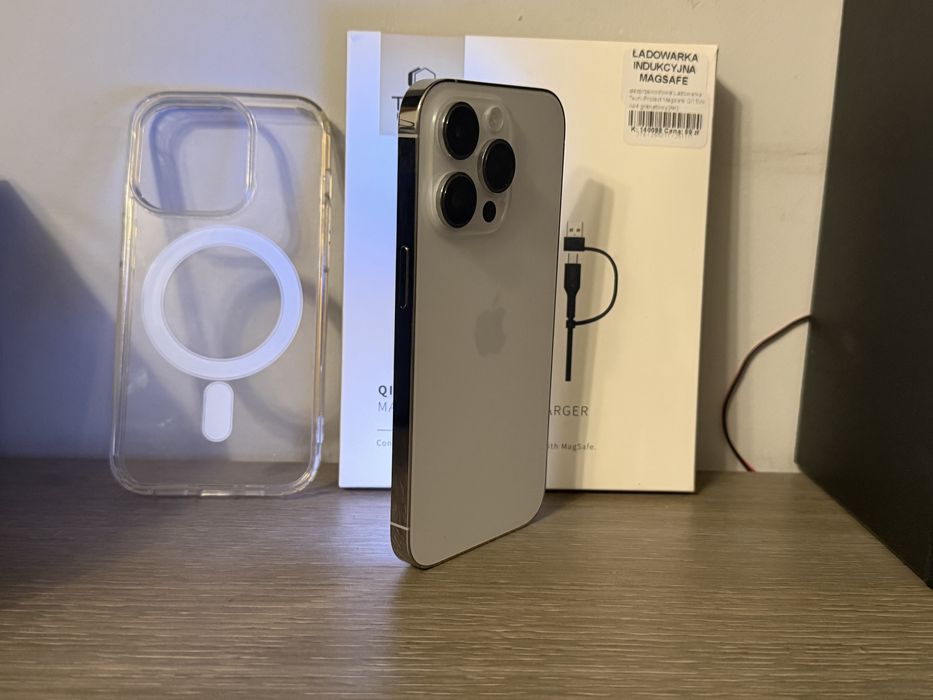 iPhone 14 Pro 128gb Bialy srebrny 128gb stan idealny!