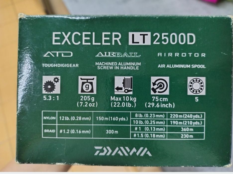 Котушка Daiwa Exceler 17' 2500D