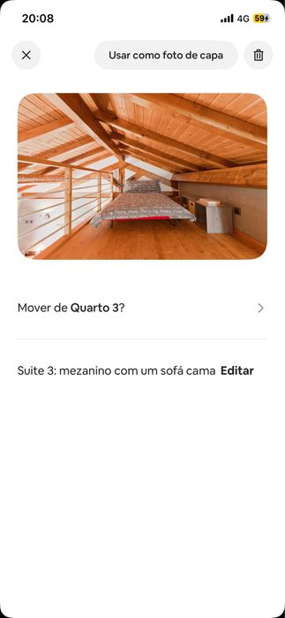 Sofa cama vermelho em otimo estado
