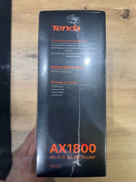 Nowy Router Tenda 5G SIM AX1800 Wi-Fi 6 – nieotwierany, zafoliowany