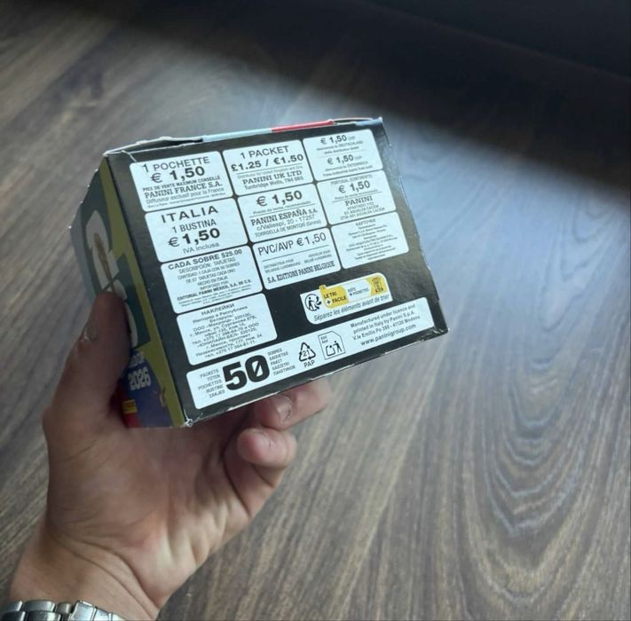 Caixa 50 saquetas mundial
