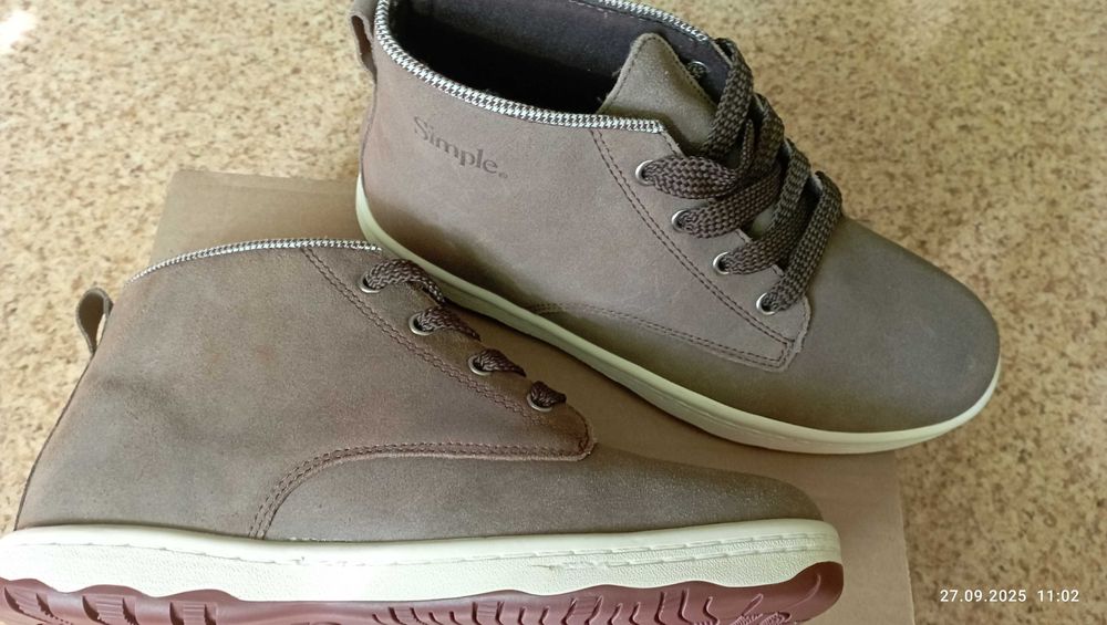 Ботинки демісезон унісекс шкіряні розмір 38 22,5 см