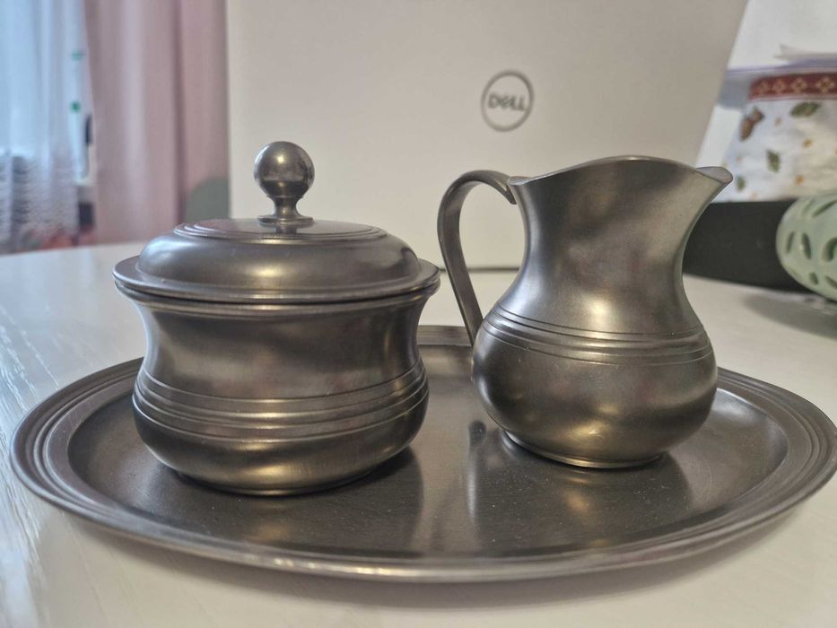 stare cynowe niemieckie naczynia