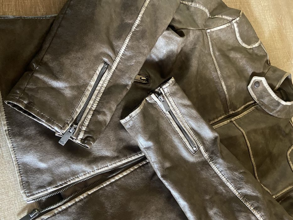 Куртка весна осень косуха мужская С-М курточка