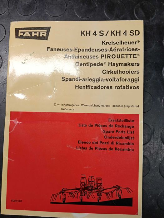 Przewracarka Fahr KH 4 SD