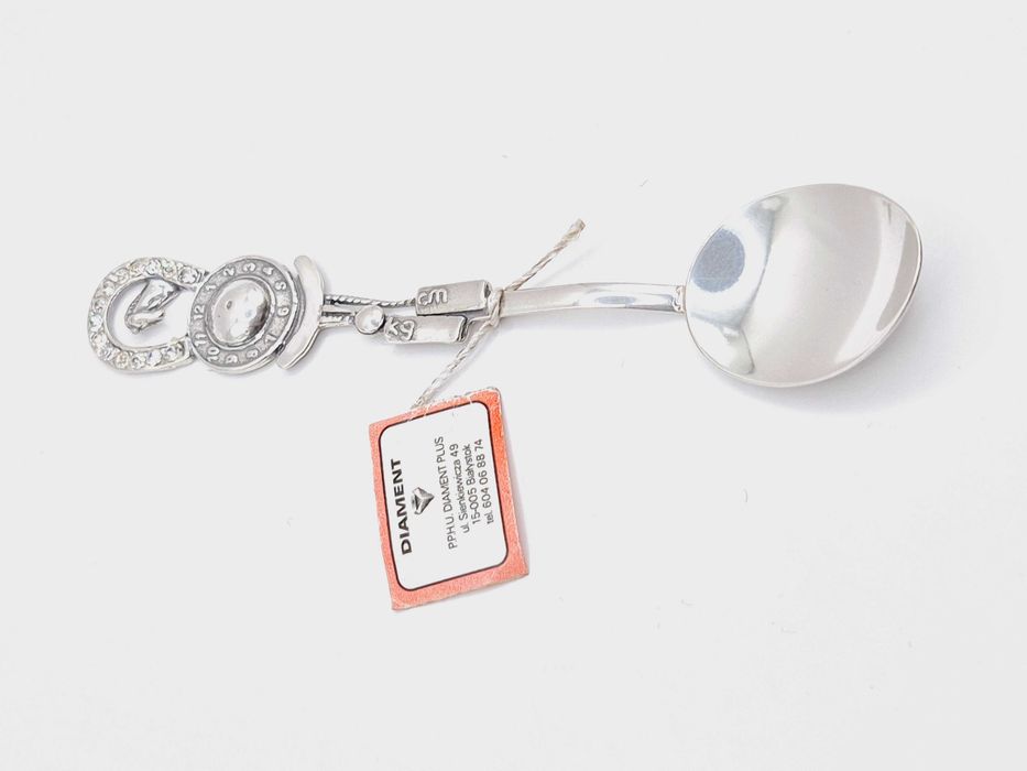 Srebrna łyżeczka pr.925 prezent Chrzest Narodziny Urodziny Okazja!