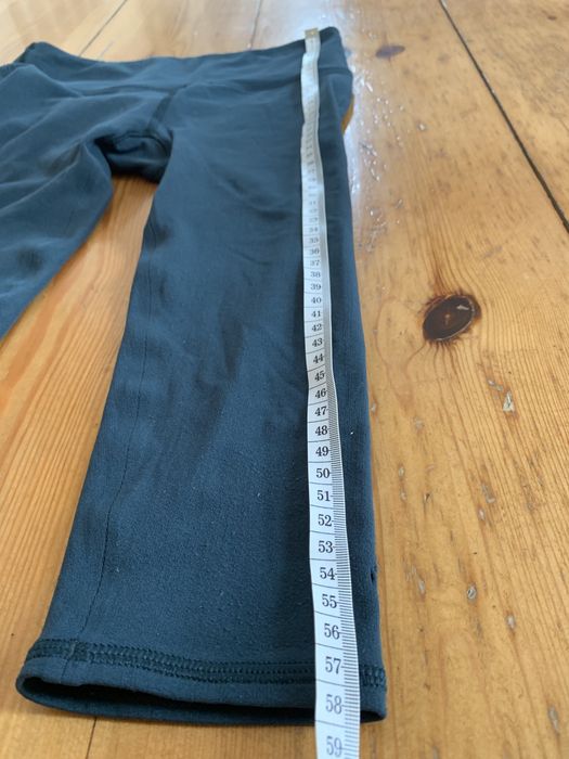 Lululemon ciemnozielone leginsy za kolano XS S