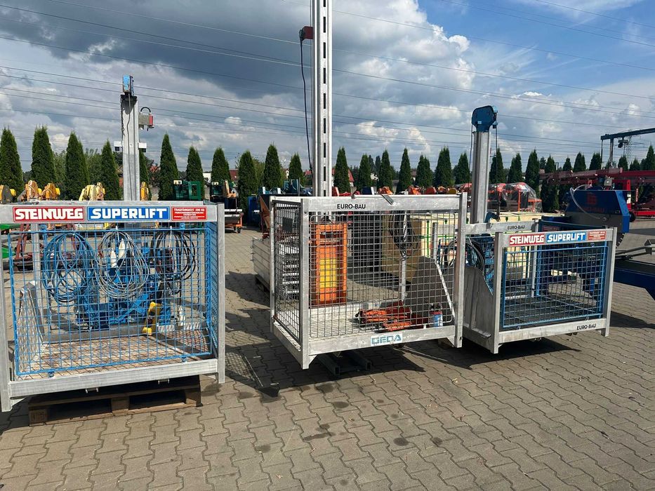 Winda budowlana pionowa wyciąg GEDA 200 Z 12m Alu Bocker wciągarka