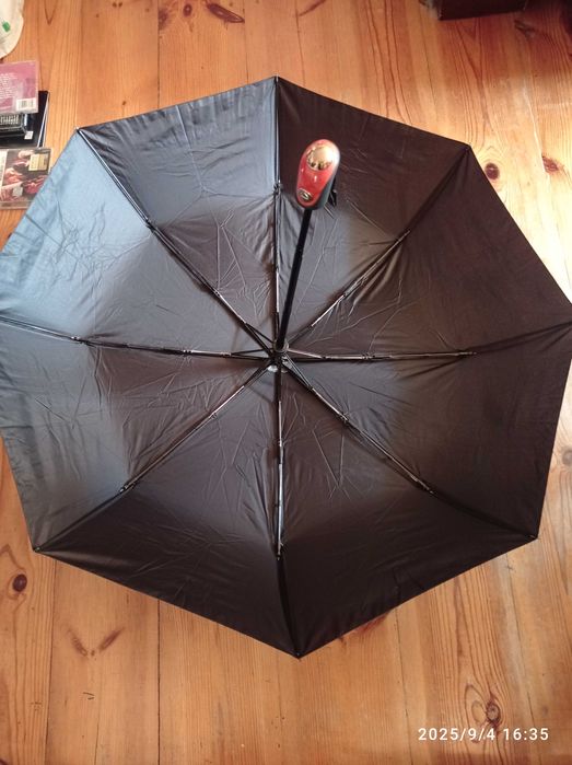 Parasol czarny R/F solidny nowy automat