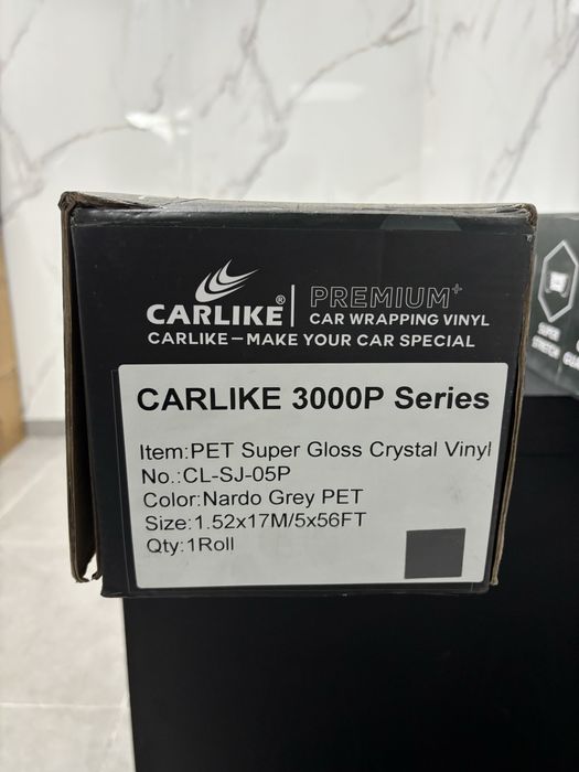 Pelicula Wrap para Carros (Preto e Nardo Grey)