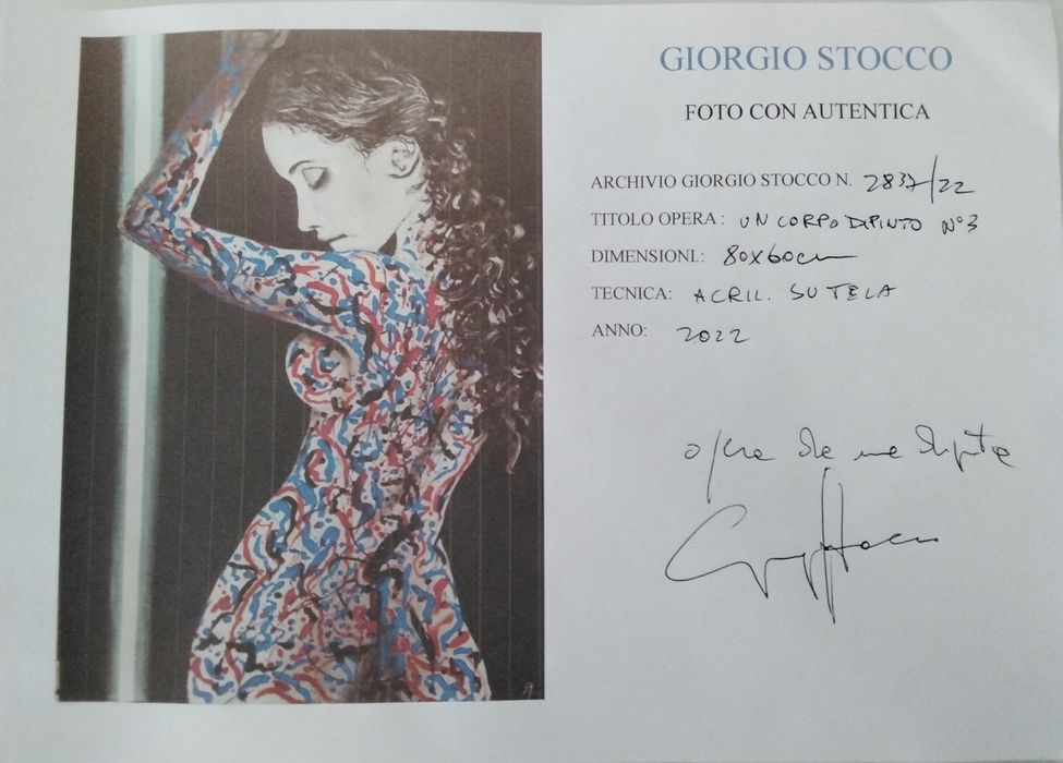 Pintura Giorgio Stocco - Un corpo dipinto n.3