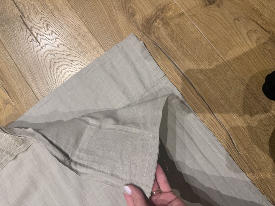 Firany zaslony beż ikea 140/280 komplet 2 sztuk