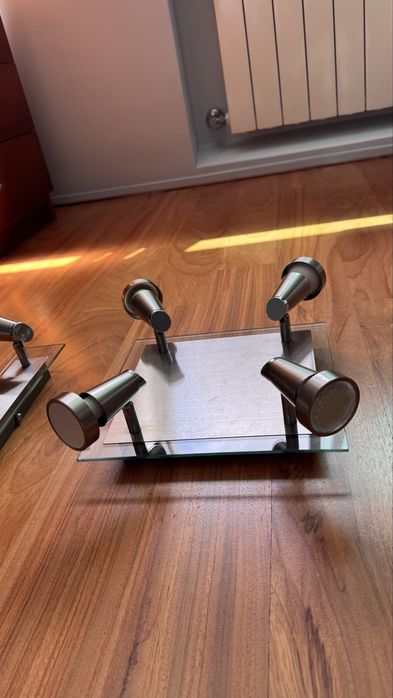 3 focos de teto LED rotativos