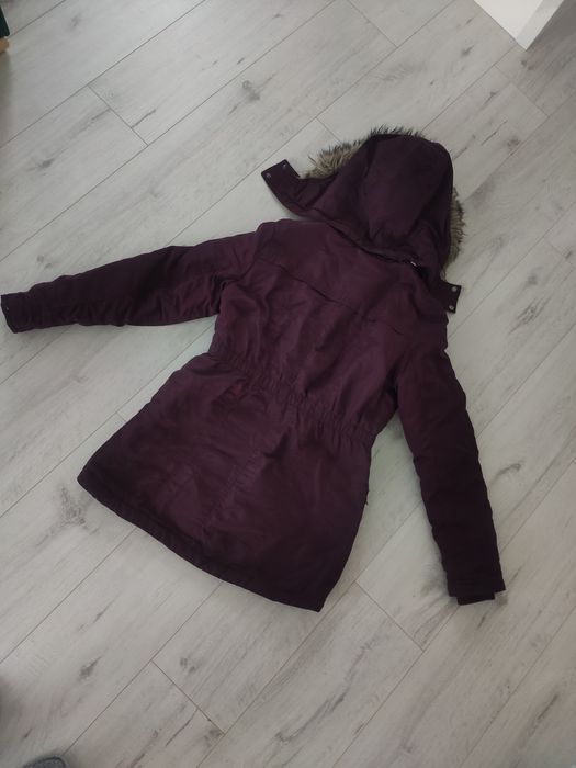 Bordowa kurtka zimowa H&M 36