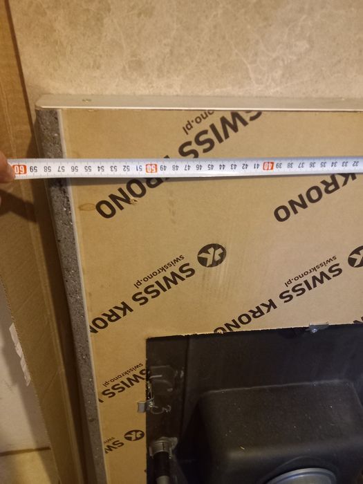 Zlewozmywak czarny 76,5 x 44cm