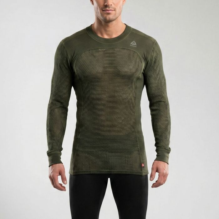 Aclima Woolnet Crewneck Siatowa Koszulka Męska Merino Wool L
