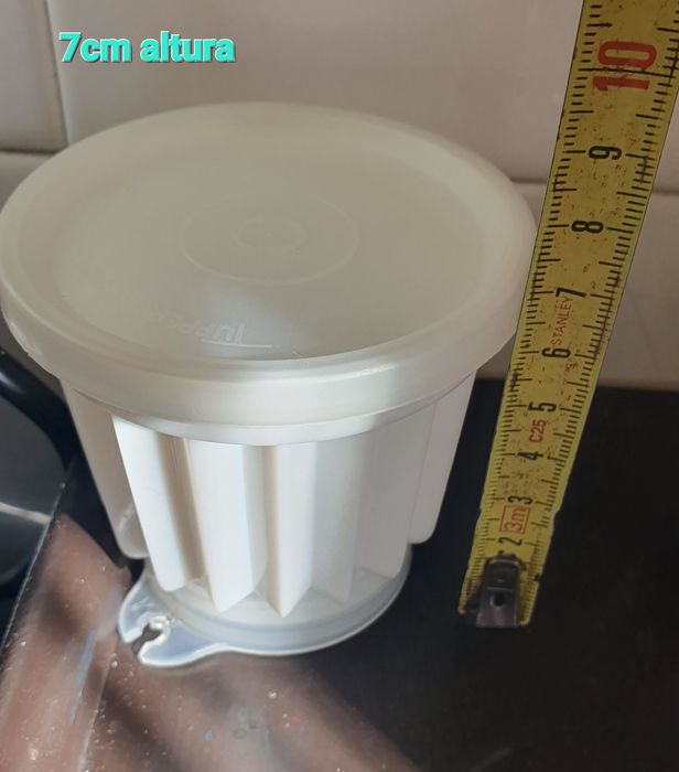 5 taças para pudim da tupperware