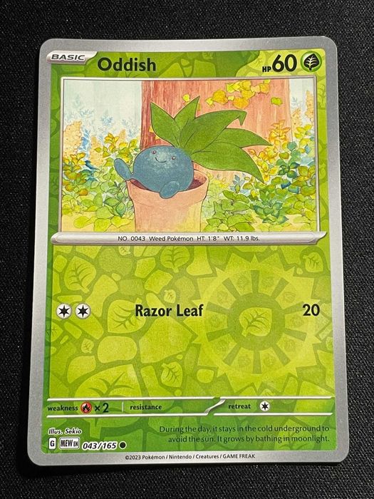 Carta Pokémon 151 Oddish 43/165