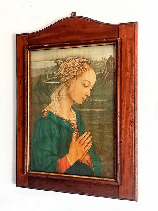 Quadro com reprodução da pintura de Madonna de Fra Filippo Lippi