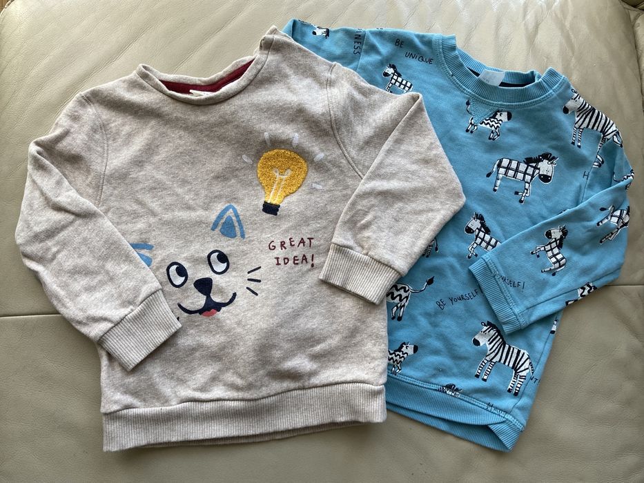 Bluzy zara h&m 92/98 jak nowe